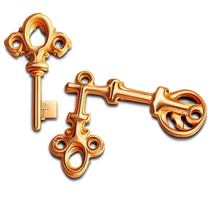 Abstract Skeleton Key Illustration Png 60 PNG Image