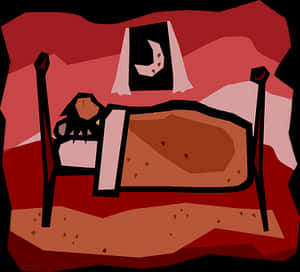 Abstract Sleeping Figure PNG image with transparent background