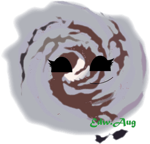Abstract Smiling Vortex Art PNG image with transparent background