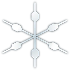 Abstract Snowflake Design PNG Image