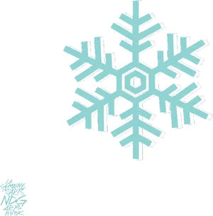 Abstract Snowflake Design Background PNG Image