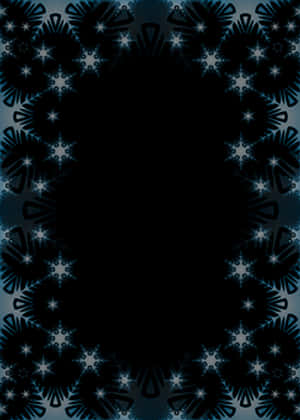 Abstract Snowflake Frame Design PNG image with transparent background
