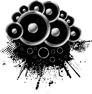 Abstract Speaker Design PNG Image