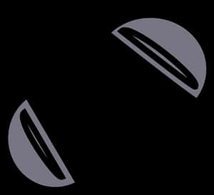Abstract Sphere Halves Graphic PNG image with transparent background
