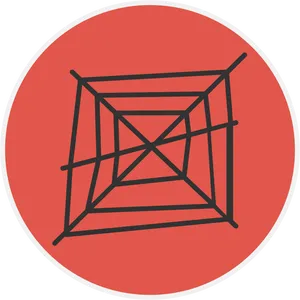 Abstract Spider Web Icon PNG Image