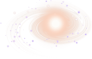 Abstract Spiral Galaxy Illustration PNG image with transparent background