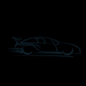 Abstract Sports Car Silhouette PNG image with transparent background
