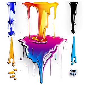 Abstract Spray Paint Drip Png Ciw37 PNG Image