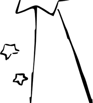 Shooting Star Clipart Shooting Star Clip Art Outline - Black And White Shooting Star, HD Png Download PNG image with transparent background