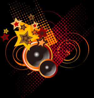 Abstract Starburst Halftone Design PNG image with transparent background