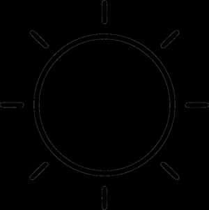 Abstract Sun Icon Outline PNG