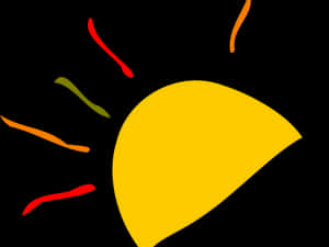 Abstract Sunand Colorful Rays PNG