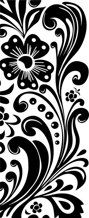 Abstract Sunand Swirls Black Background PNG Image