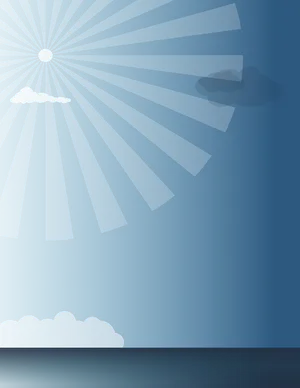 Abstract Sunburst Sky Vector PNG Image
