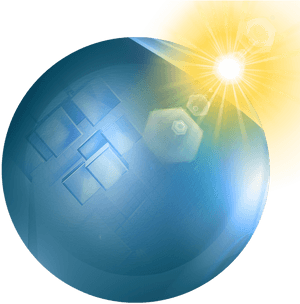 Boton, Futurista, Destello, Ligero, Azul, Esfera - Boton Futurista Png, Transparent Png PNG with transparent background