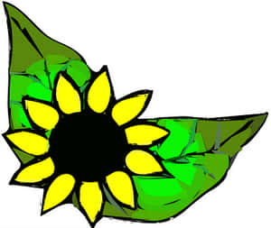 Abstract Sunflower Artwork PNG
