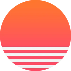 Abstract Sunrise Gradient Background PNG Image