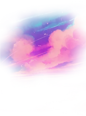 Abstract Sunset Skyline PNG Image