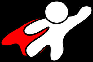 Abstract Superhero Figure Icon PNG with transparent background