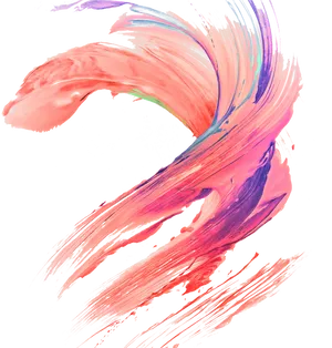 Abstract Swirl Brush Stroke PNG Image