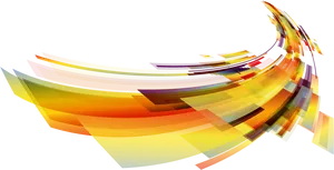 Abstract Swirl Color Wave PNG Image