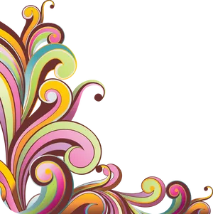 Abstract Swirl Design Background PNG Image