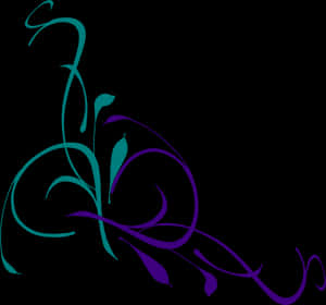 Teal And Purple Swirls, HD Png Download PNG image with transparent background