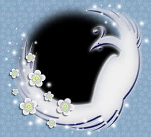 Abstract Swirling Bird Design PNG image with transparent background
