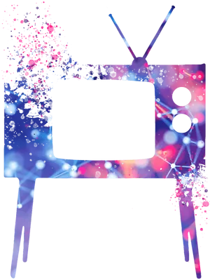 Abstract T V Paint Splash Background PNG Image