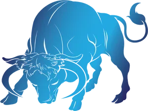 Abstract Taurus Zodiac Sign PNG Image