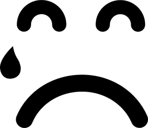 Teardrop Falling On Sad Emoticon Face - Teardrop Psd, HD Png Download PNG image with transparent background