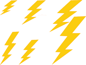 Thunder Bolt Plain Clip Art At Clker - Thunder Clipart PNG