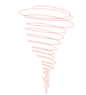 Abstract Tornado Sketch PNG Image