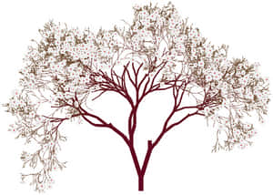 Abstract Tree Artwork PNG with transparent background