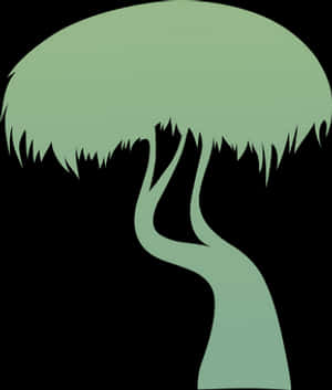 Abstract Tree Silhouette PNG image with transparent background