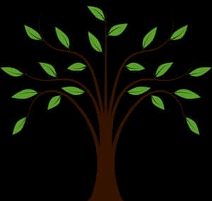 Abstract Tree Vector Art PNG with transparent background