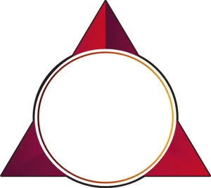 Abstract Triangle Frame Design PNG Image