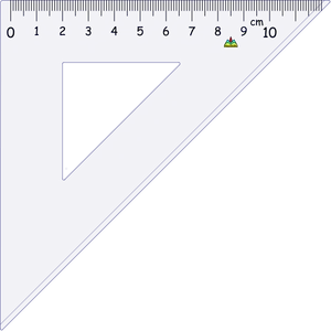 Abstract Triangleand Ruler Design PNG Image