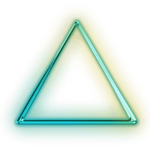Transparent Neon Glowing Triangle - Triangle Neon Png For Picsart PNG