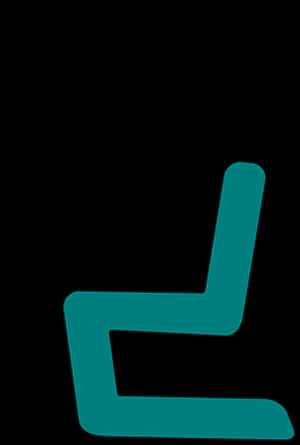 Abstract Turquoise Laptop Stand PNG image with transparent background