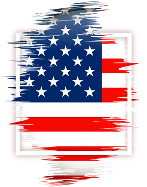 Abstract U S A Flag Artwork PNG Image