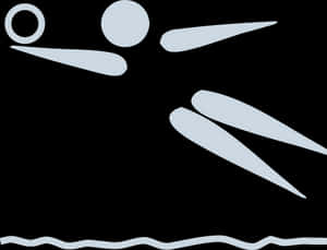 Abstract Volleyball Player Silhouette PNG image with transparent background