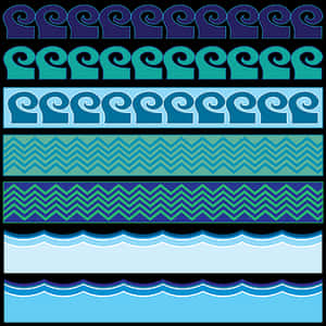 Abstract Water Patterns Vector PNG image with transparent background