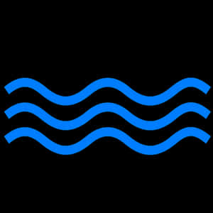 Abstract Water Waves Icon PNG image with transparent background