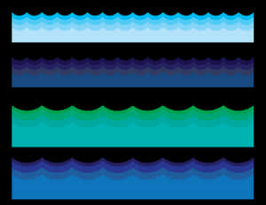 Abstract Water Waves Patterns PNG image with transparent background