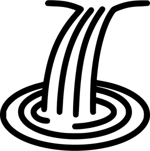 Free Waterfall Icon, HD Png Download PNG image with transparent background