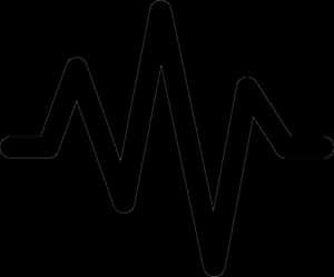 Abstract Wave Line Art PNG