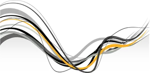 Abstract Wavy Lines Design PNG Image