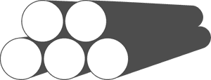 Abstract White Circles Vector Illustration PNG with transparent background