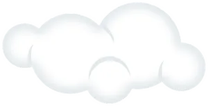 Abstract White Cloud Graphic PNG Image